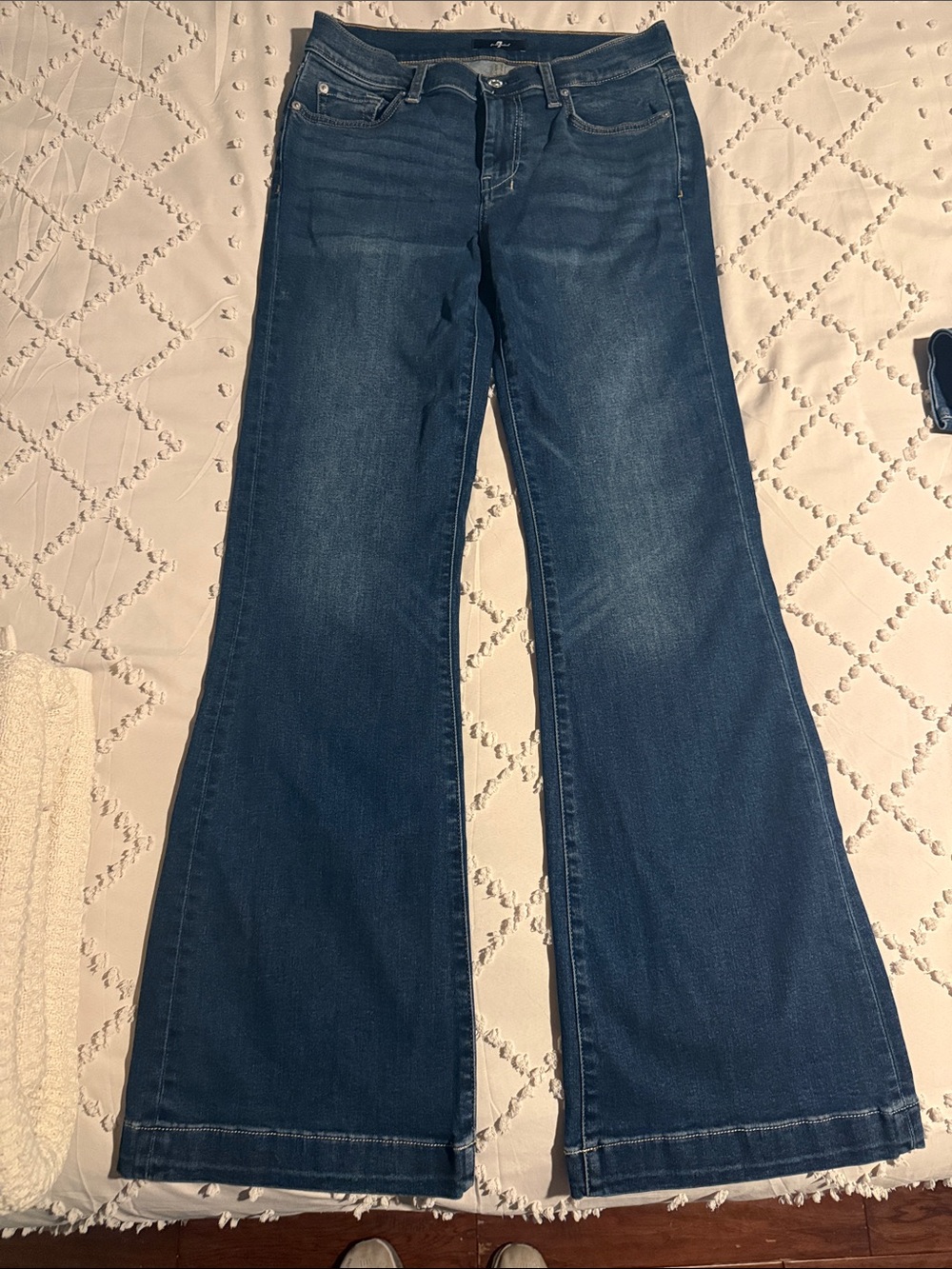 Isabel Marant Dark Indigo Wide Leg Flare Jeans